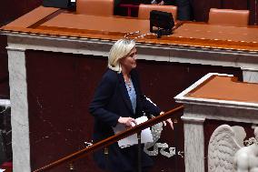 Motion De Censure Vote at The National Assembly - Paris