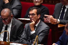 Motion De Censure Vote at The National Assembly - Paris