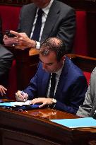 Motion De Censure Vote at The National Assembly - Paris