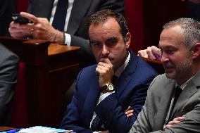 Motion De Censure Vote at The National Assembly - Paris