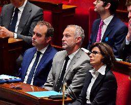 Motion De Censure Vote at The National Assembly - Paris