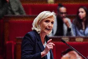 Motion De Censure Vote at The National Assembly - Paris