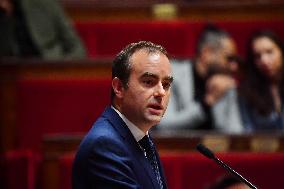 Motion De Censure Vote at The National Assembly - Paris