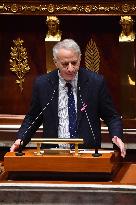 Motion De Censure Vote at The National Assembly - Paris