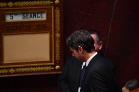 Motion De Censure Vote at The National Assembly - Paris