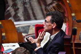 Motion De Censure Vote at The National Assembly - Paris