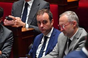 Motion De Censure Vote at The National Assembly - Paris