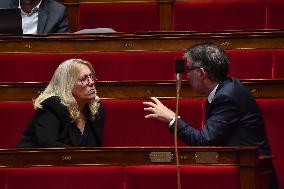 Motion De Censure Vote at The National Assembly - Paris