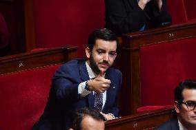 Motion De Censure Vote at The National Assembly - Paris