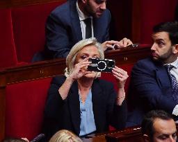 Motion De Censure Vote at The National Assembly - Paris