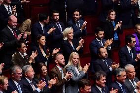 Motion De Censure Vote at The National Assembly - Paris