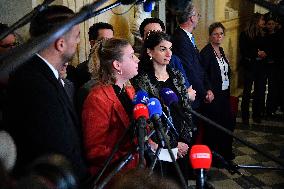 Motion De Censure Vote at The National Assembly - Paris