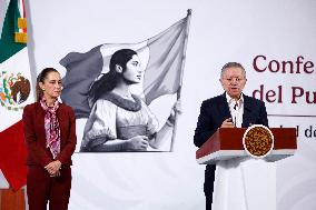 Mexico s President Claudia Sheinbaum Holds Briefing - Mexico