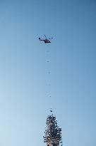 Golden Crown Reinstalled On Virgin Statue - Marseille