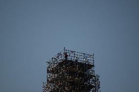 Golden Crown Reinstalled On Virgin Statue - Marseille