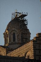 Golden Crown Reinstalled On Virgin Statue - Marseille