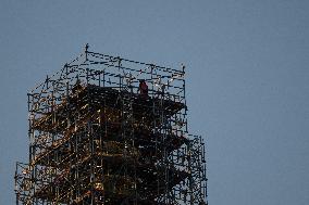 Golden Crown Reinstalled On Virgin Statue - Marseille