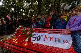 Vigil Held For Femicide Victim - Milan