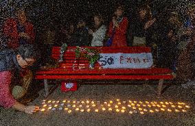 Vigil Held For Femicide Victim - Milan