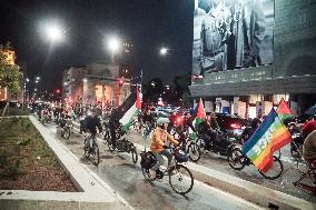 Critical Mass Protest For Palestine - Milan