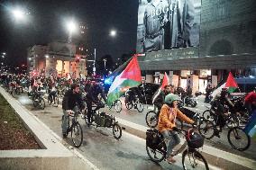 Critical Mass Protest For Palestine - Milan