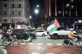 Critical Mass Protest For Palestine - Milan