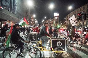 Critical Mass Protest For Palestine - Milan
