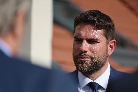 Vincent Jeanbrun on visit in Seine et Marne