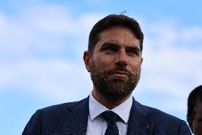 Vincent Jeanbrun on visit in Seine et Marne