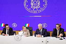 Government Ministers Present Budget Law In Rome