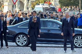 Mattarella and Meloni Attends State Funerals In Padua - Italy