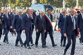 Mattarella and Meloni Attends State Funerals In Padua - Italy