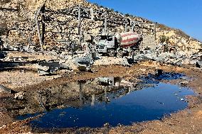 Aftermath of Israeli Strike - Lebanon