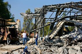 Aftermath of Israeli Strike - Lebanon