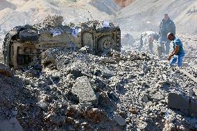 Aftermath of Israeli Strike - Lebanon