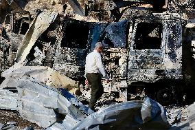 Aftermath of Israeli Strike - Lebanon