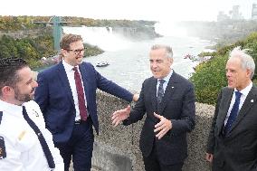 PM Mark Carney At Rainbow Bridge Border Crossing - Niagara Falls
