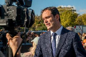 Rally Organized by The CRIF in Support of Israeli Hostages - Paris