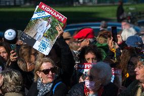 Rally Organized by The CRIF in Support of Israeli Hostages - Paris