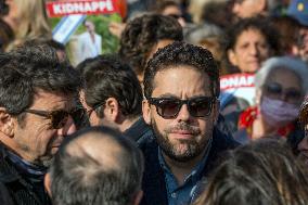 Rally Organized by The CRIF in Support of Israeli Hostages - Paris