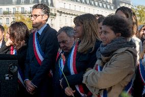 Rally Organized by The CRIF in Support of Israeli Hostages - Paris