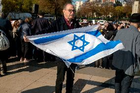 Rally Organized by The CRIF in Support of Israeli Hostages - Paris