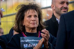 Rally Organized by The CRIF in Support of Israeli Hostages - Paris