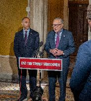 Schumer and Jeffries Press Conference on the Government Shutdown