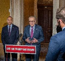 Schumer and Jeffries Press Conference on the Government Shutdown