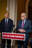Schumer and Jeffries Press Conference on the Government Shutdown