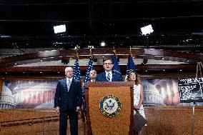 House Speaker Mike Johnson, R-La. daily   press conference on Capitol Hill,
