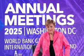 IMF Kristalina Georgieva press conference - Washington