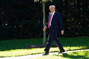 DC: President Trump Departs White House for Florida