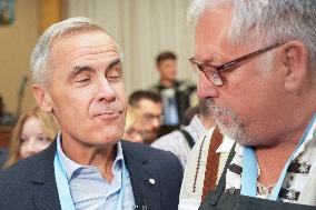 Prime Minister Taps Keg At Oktoberfest - Canada